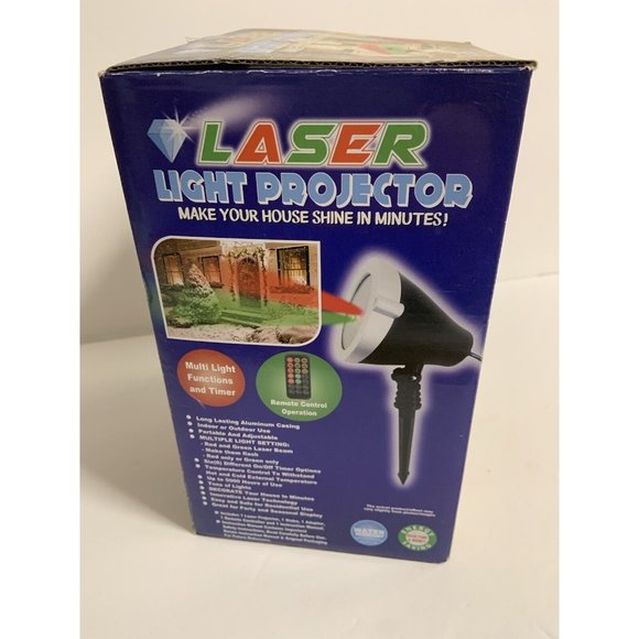 Christmas Holiday Laser Light Projector Display NIB Remote Control - Picture 2 of 6